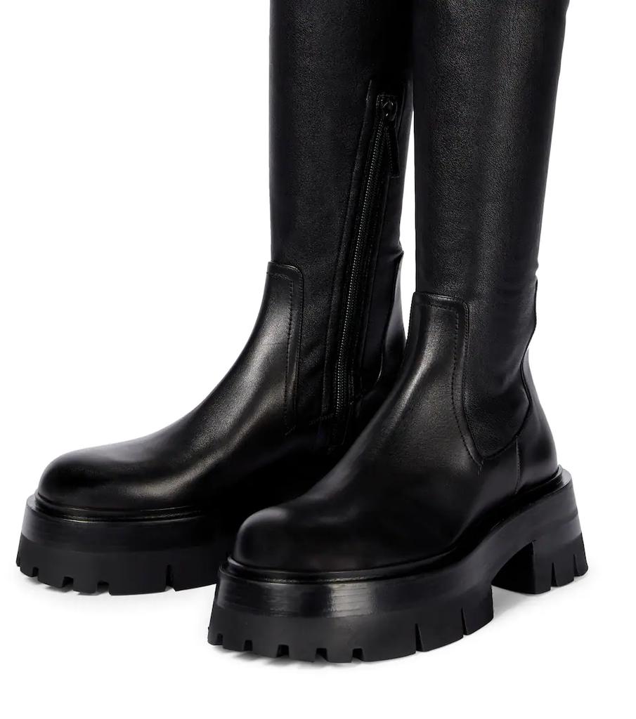 Leonidis over-the-knee leather boots商品第5张图片规格展示