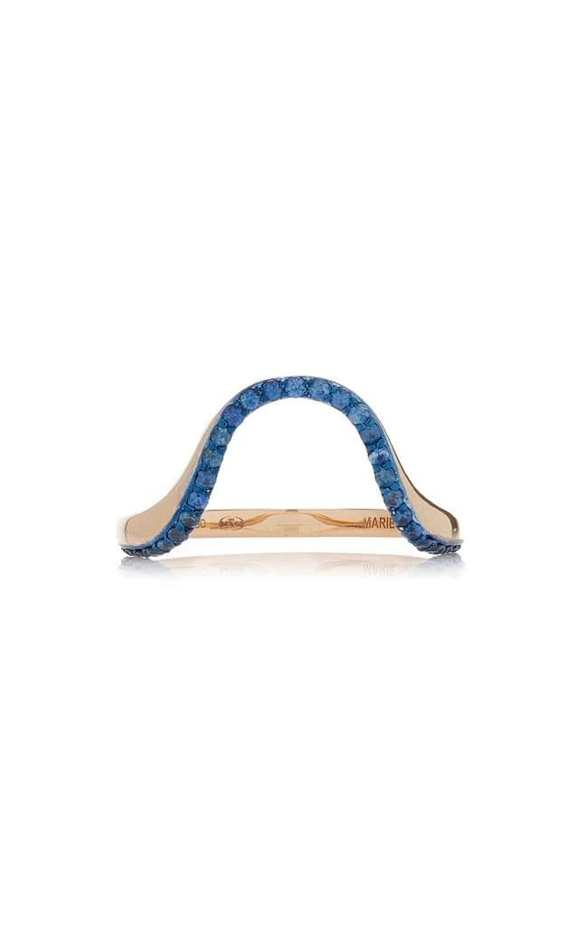 商品Marie Mas|Marie Mas - 18K Rose Gold Sapphire Ring - Blue - US 7.5 - Moda Operandi - Gifts For Her,价格¥17803,第1张图片