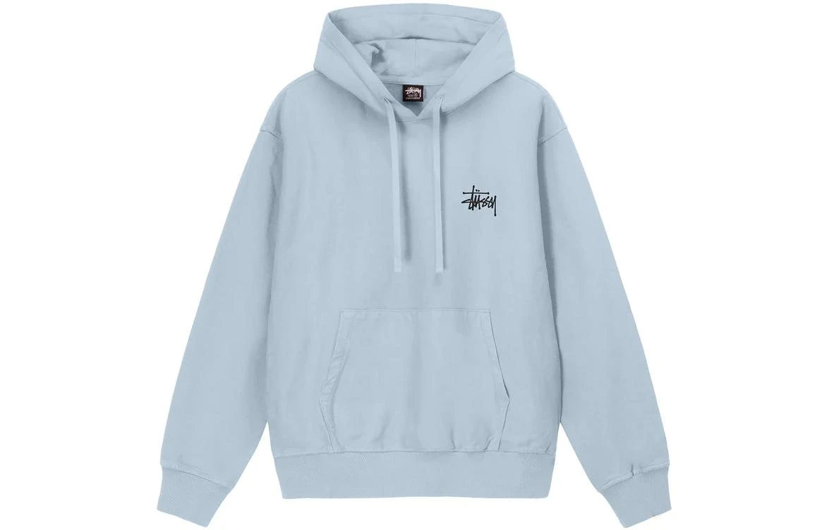 商品[国内直发] STUSSY|Basic StÜssy Pigment Dyed Hoodie 字母Logo印花加绒连帽套头卫衣 男女同款,价格¥1520,第10张图片详细描述