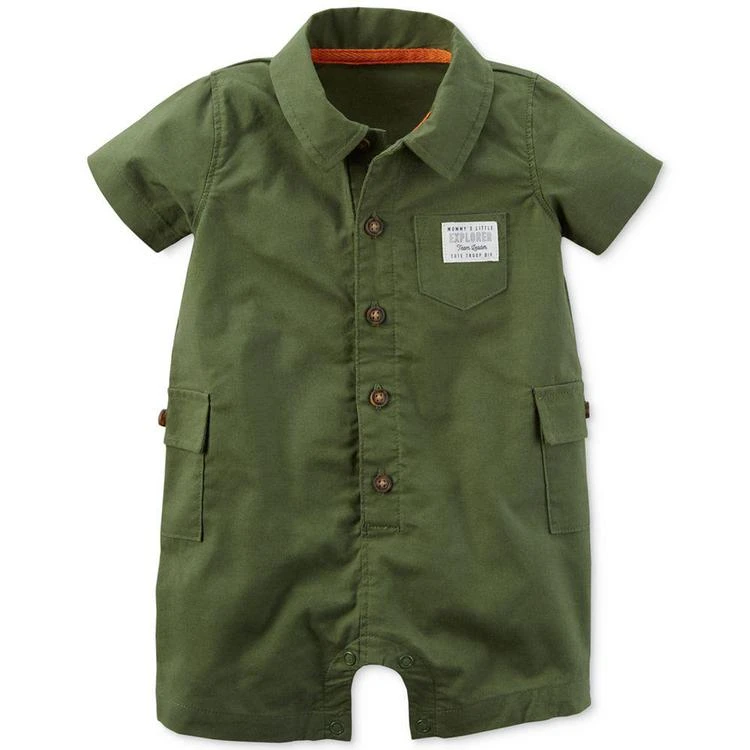 商品Carter's|Cotton Explorer Romper, Baby Boys (0-24 months),价格¥80,第1张图片