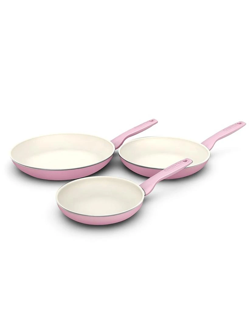 商品Greenpan|GreenPan Rio Healthy Ceramic Nonstick 7in 9.5in And 11in Frying Pan Skillet Set,价格¥395,第1张图片