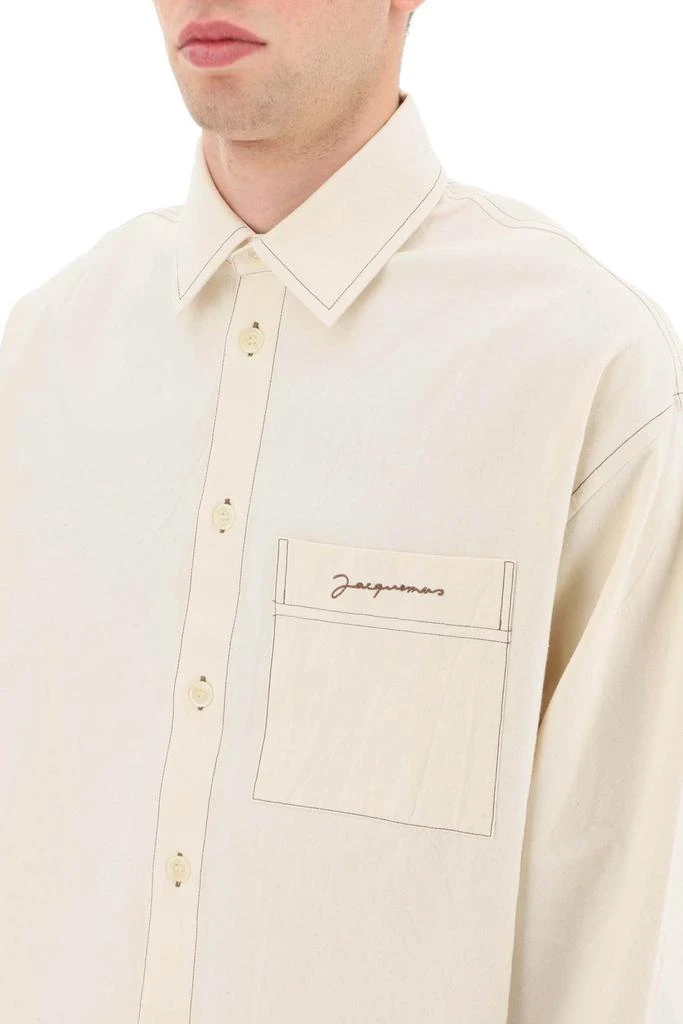 商品Jacquemus|'LA CHEMISE PAPIER' COTTON SHIRT,价格¥2122,第5张图片详细描述