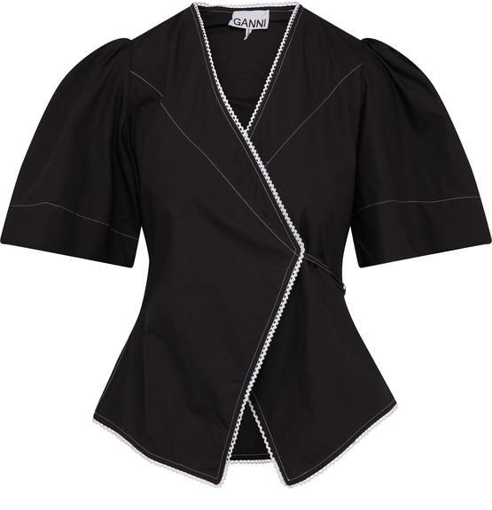 商品Ganni|棉质府绸罩衫,价格¥495,第4张图片详细描述