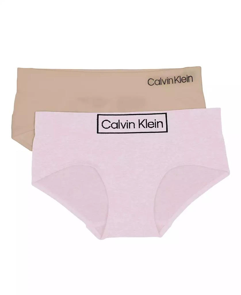 商品Calvin Klein|Big Girls Seamless Hipster Briefs, Pack of 2,价格¥67,第1张图片