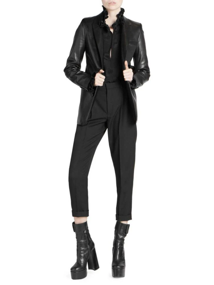 商品Yves Saint Laurent|Saint Laurent - Long Leather Blazer,价格¥13409,第4张图片详细描述