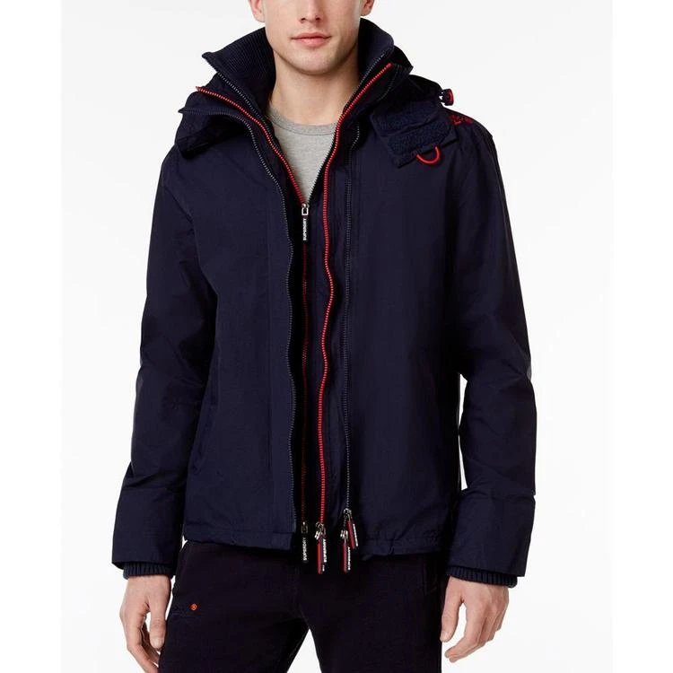 商品Superdry|Men's Technical Hooded Windbreaker Jacket,价格¥449,第4张图片详细描述