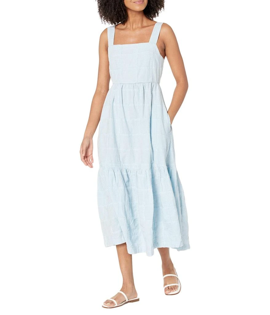 商品Madewell|Layne Apron Tiered Midi Dress - Patchwork,价格¥1105,第1张图片