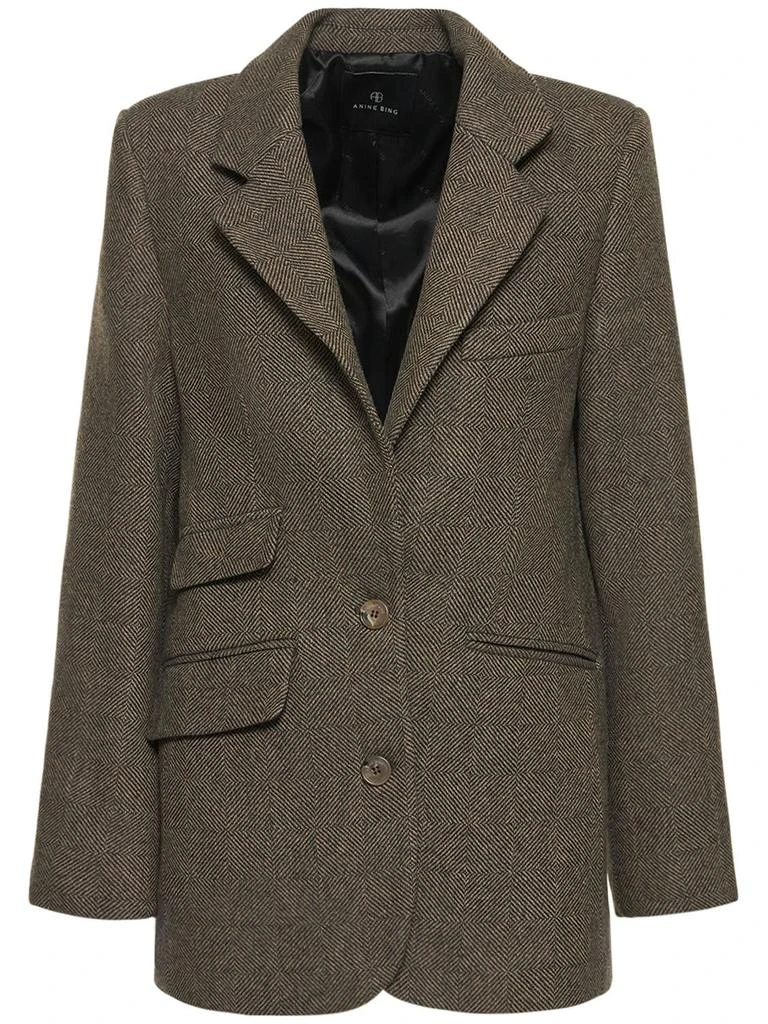 商品ANINE BING|Raquelle Wool Blend Blazer,价格¥2304,第1张图片