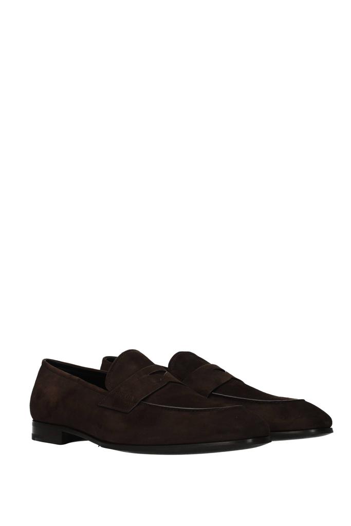 Loafers Suede Brown Dark Brown商品第2张图片规格展示