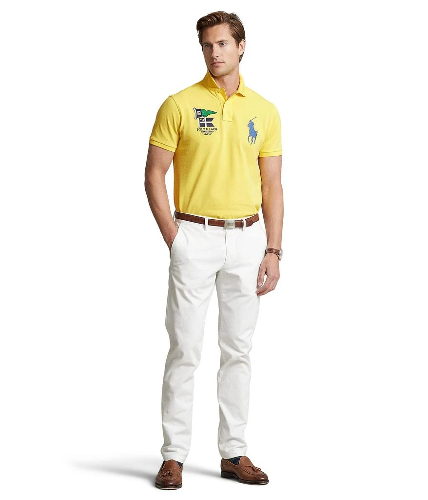 商品Ralph Lauren|Custom Slim Fit Big Pony Mesh Polo Shirt,价格¥358,第4张图片详细描述