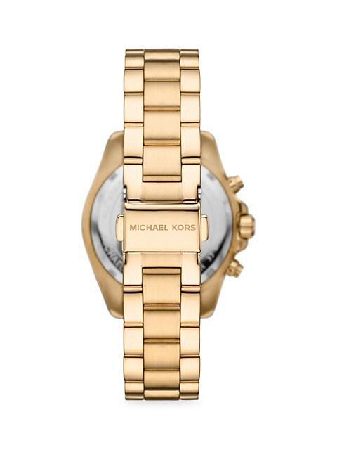 商品Michael Kors|Bradshaw Goldtone Stainless Steel Bracelet Chronograph Watch,价格¥2043,第6张图片详细描述