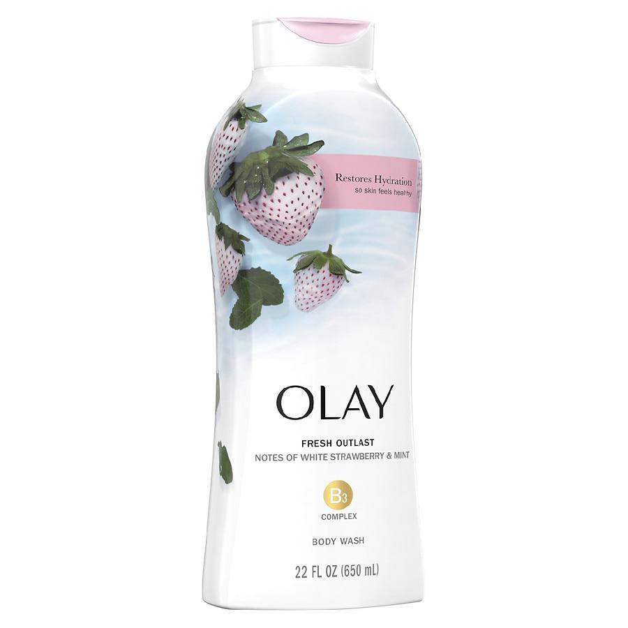 商品Olay|Fresh Outlast Body Wash Notes of White Strawberry & Mint,价格¥52,第4张图片详细描述