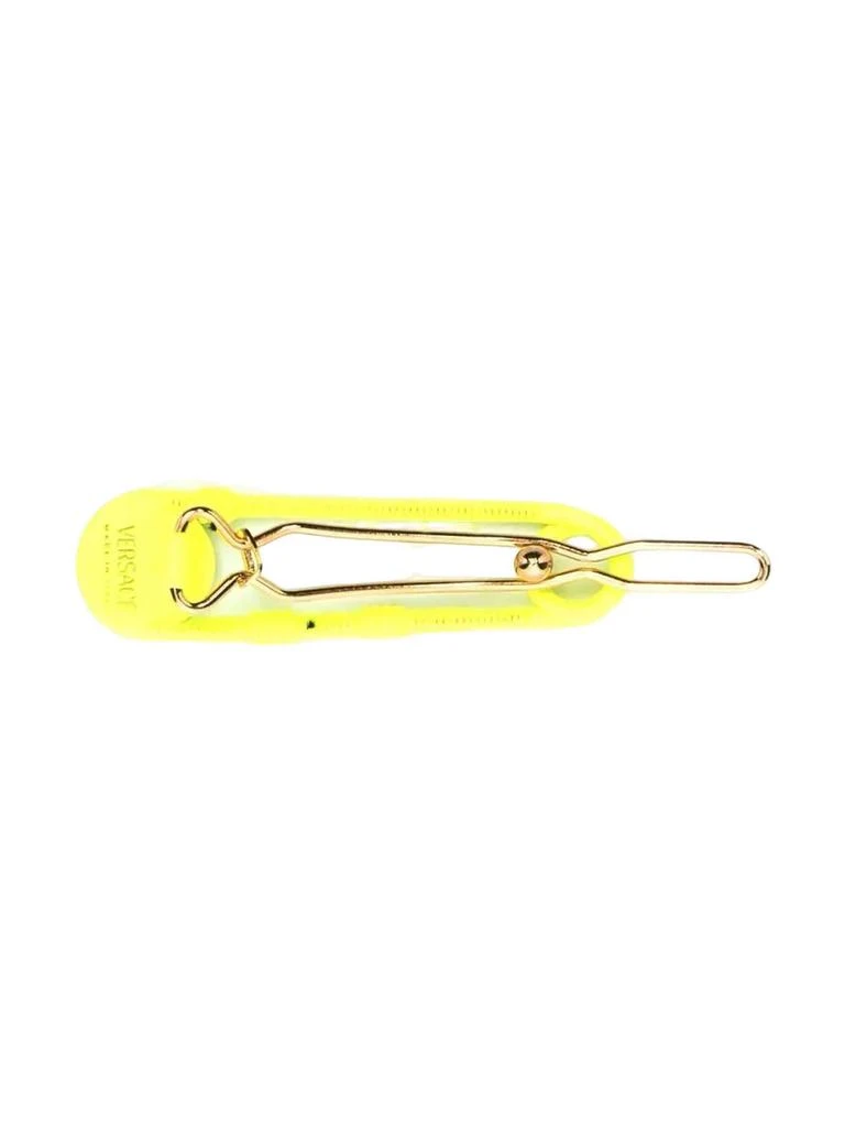 商品Versace|Young Versace Yellow Hair Clip Girl Kids,价格¥1456,第2张图片详细描述
