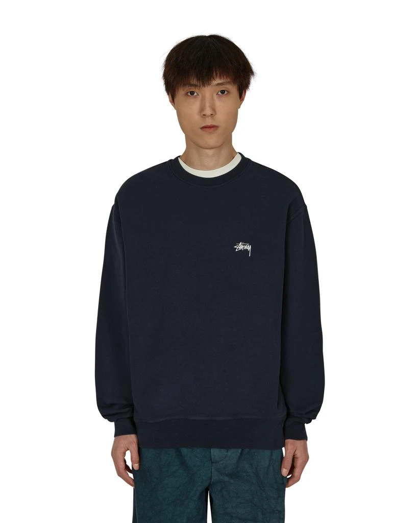 商品STUSSY|Overdyed Crewneck Sweatshirt Blue,价格¥1014,第1张图片