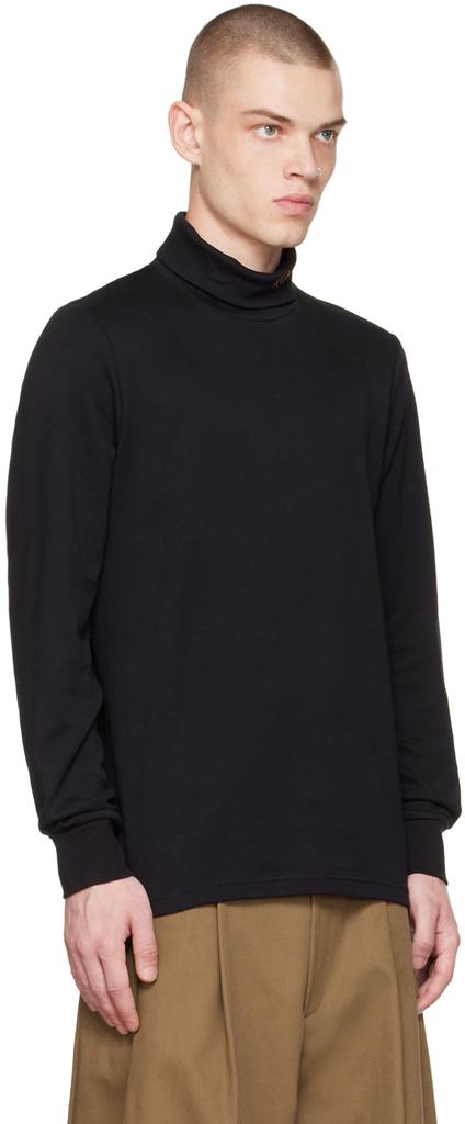 Black Roll Neck Turtleneck商品第2张图片规格展示