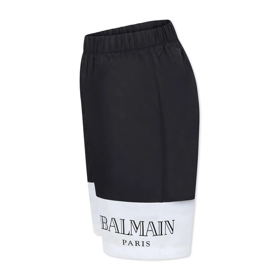 商品Balmain|Kids Logo Print Swim Shorts,价格¥806,第3张图片详细描述