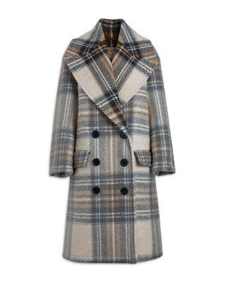 Halliday Plaid Wool Peacoat 商品