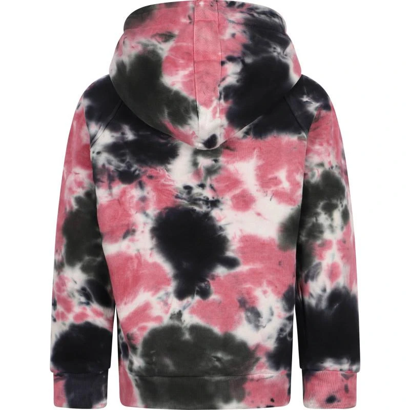 商品Munster|Tie dye logo hoodie in black and pink,价格¥582,第2张图片详细描述