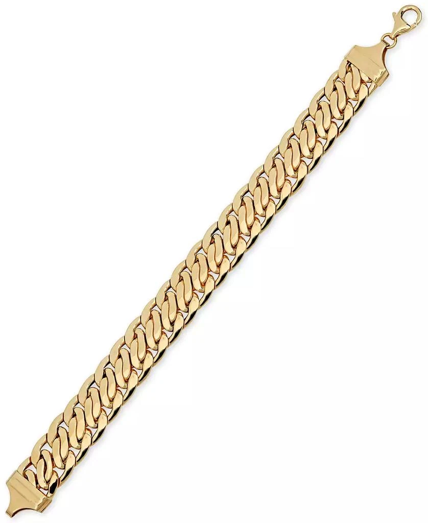 商品Italian Gold|Wide Fancy Link Chain Bracelet in 14k Gold,价格¥40109,第3张图片详细描述