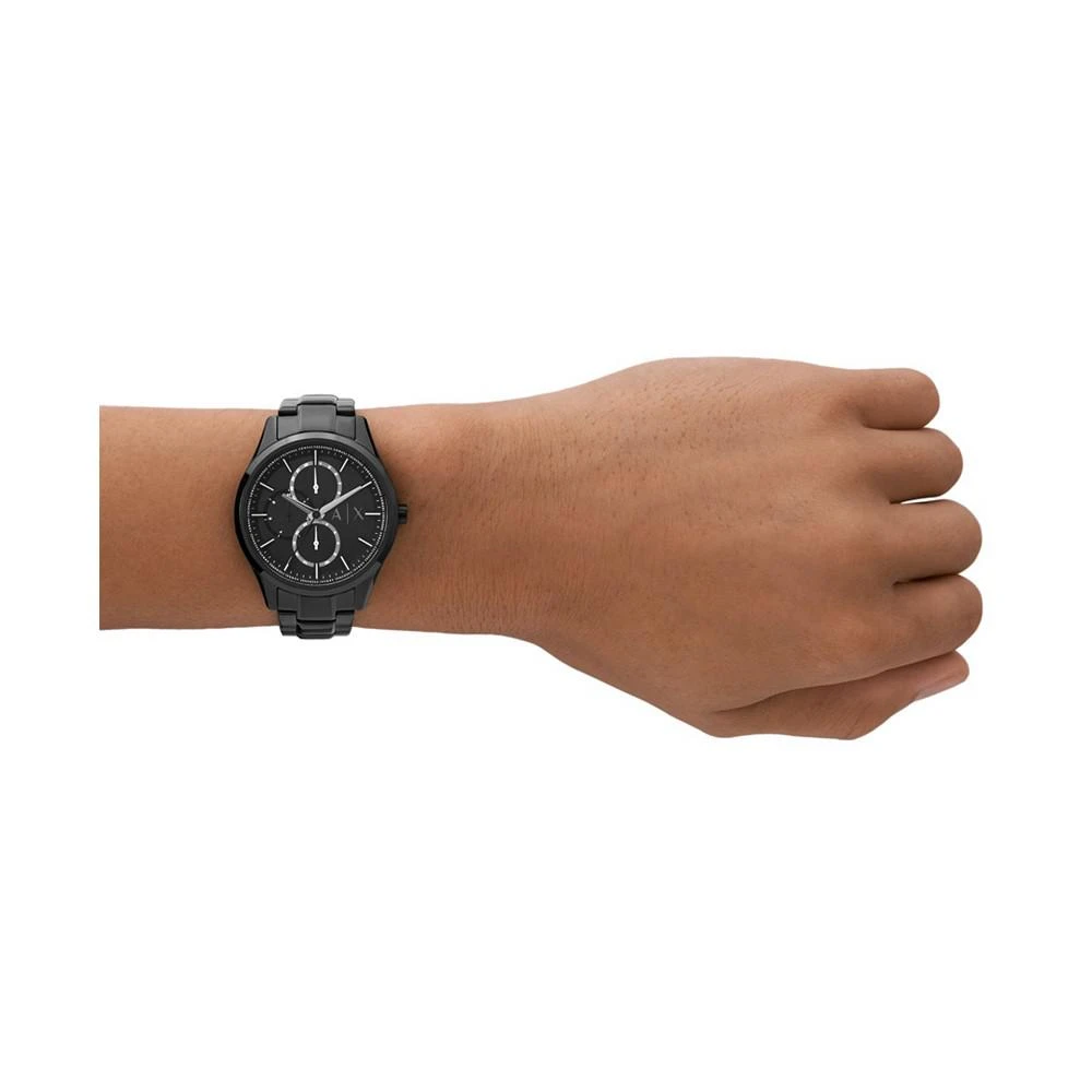 商品Armani Exchange|Men's Multifunction Black Stainless Steel Bracelet Watch, 42mm,价格¥1431,第4张图片详细描述