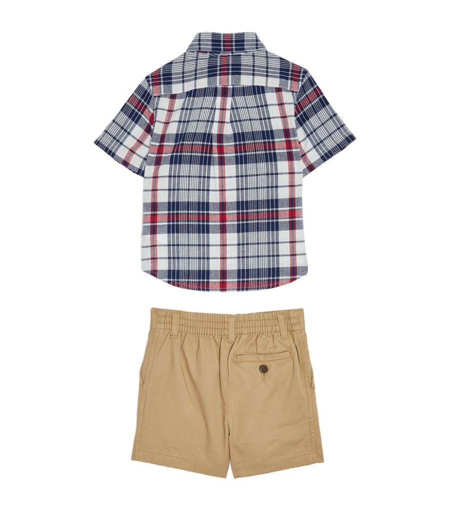 商品Ralph Lauren|Check Shirt and Shorts Set (3-24 Months),价格¥888,第5张图片详细描述