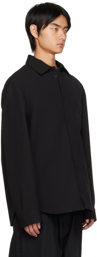 Black Shirt Jacket商品第2张图片规格展示