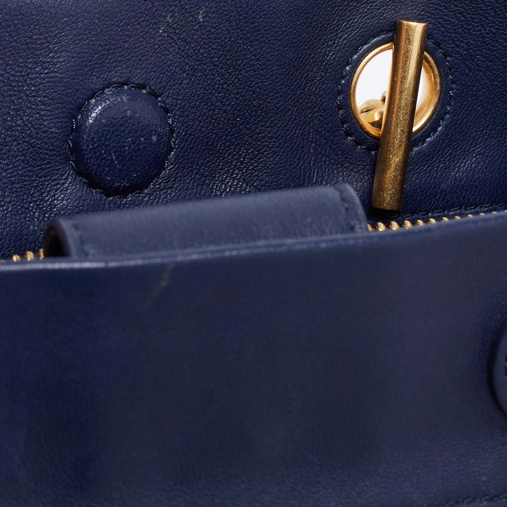 Tory Burch Blue Leather Fleming Tote 商品