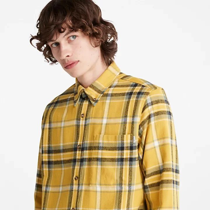 商品Timberland|Heavy Flannel Check Shirt for Men in Yellow,价格¥698,第5张图片详细描述