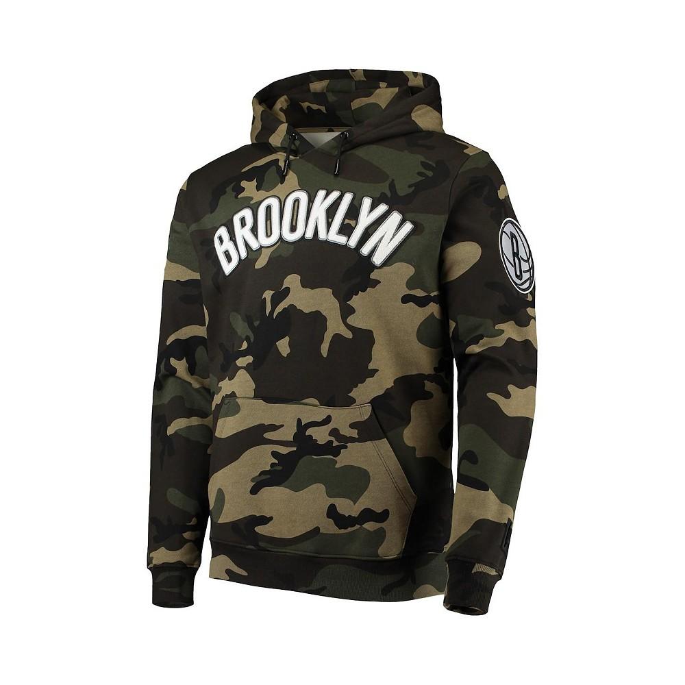 Men's Camo Brooklyn Nets Team Pullover Hoodie商品第3张图片规格展示