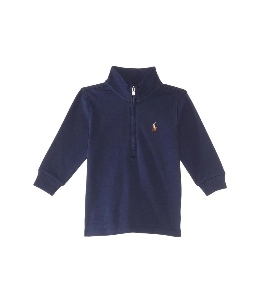 商品Ralph Lauren|Cotton Interlock 1/4 Zip Pullover (Infant),价格¥365,第1张图片