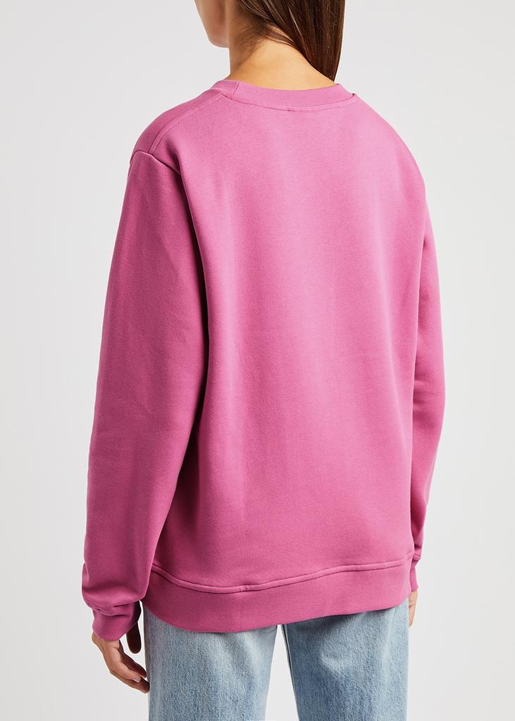 Pink printed cotton sweatshirt商品第3张图片规格展示