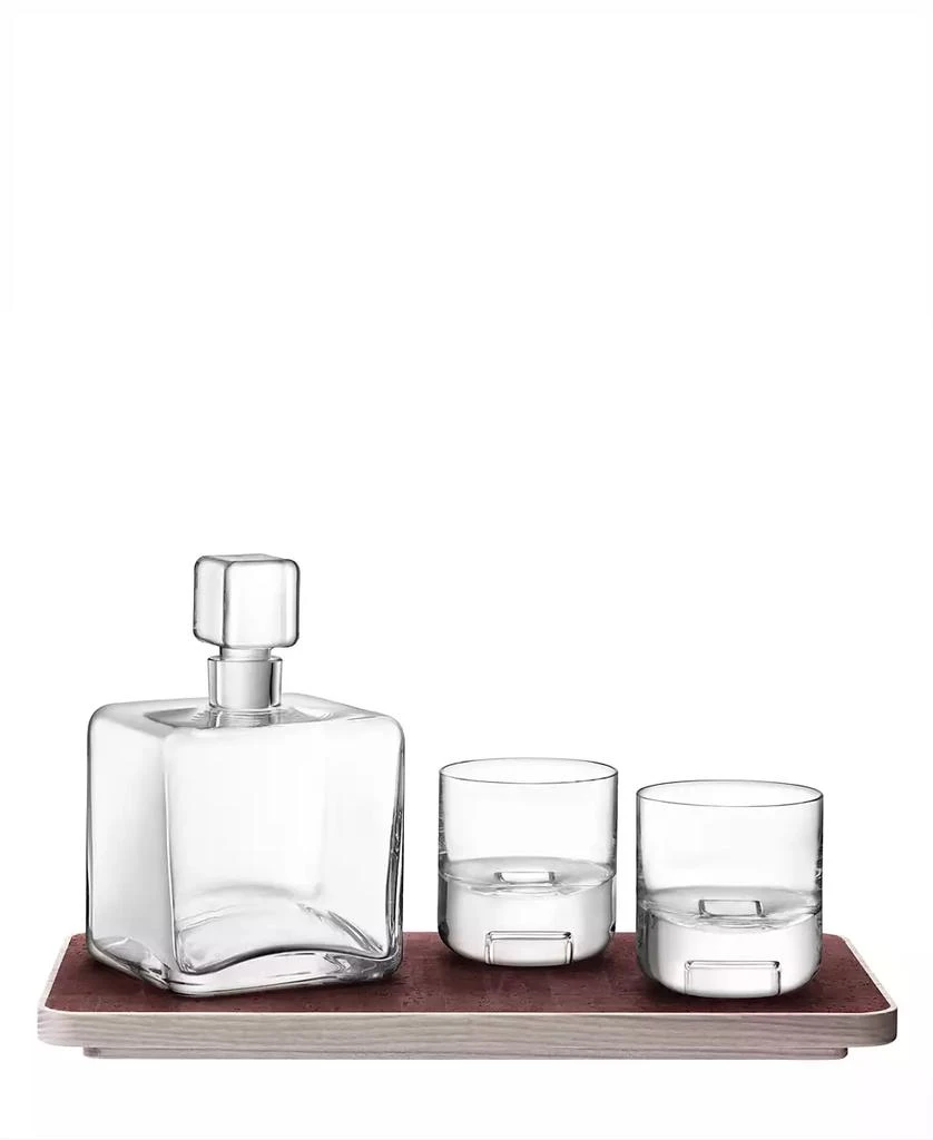 商品LSA International|Cask Whisky Connoisseur Set with Cork Tray, 34oz,价格¥1869,第1张图片