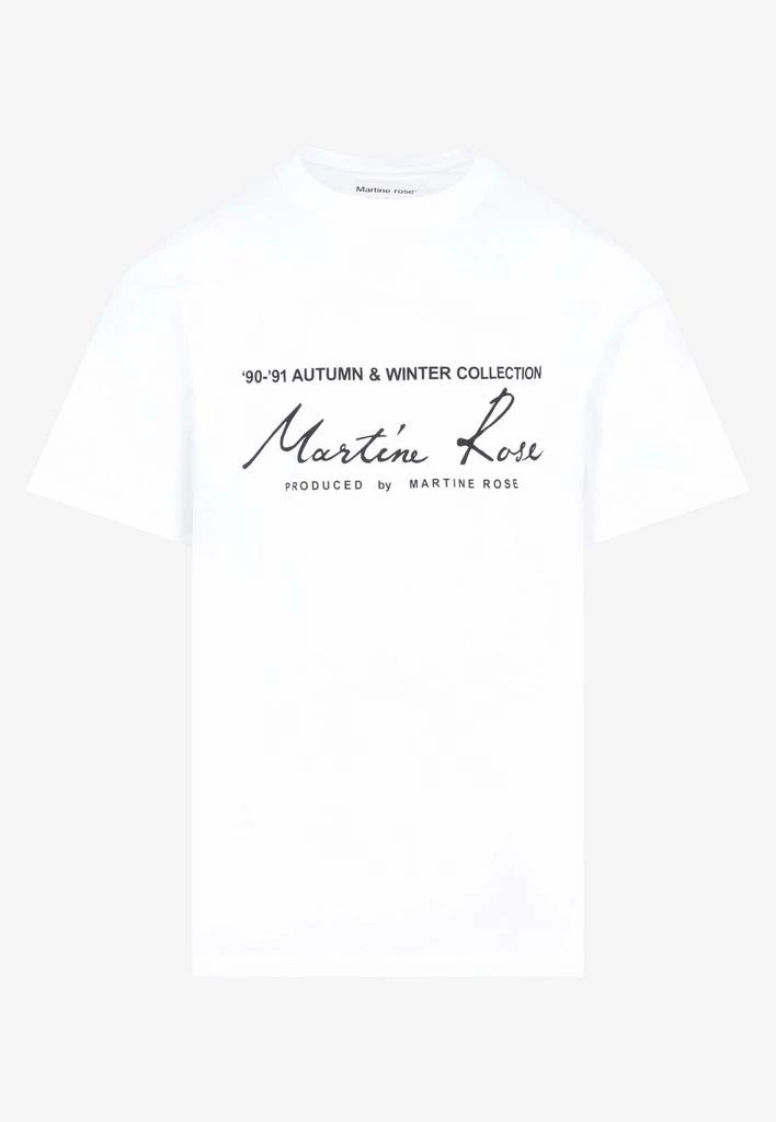 商品Martine Rose|Logo Print Short-Sleeved T-shirt,价格¥611,第1张图片