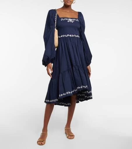 商品CAROLINE CONSTAS|Kaylin embroidered midi dress,价格¥1833,第2张图片详细描述