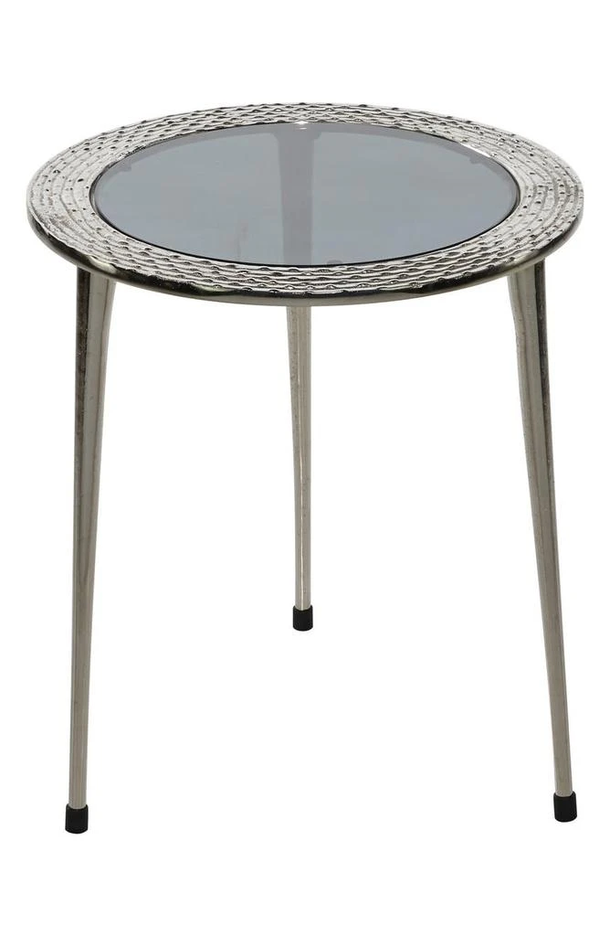 商品VIVIAN LUNE HOME|Silver Aluminum Contemporary Accent Table,价格¥1151,第4张图片详细描述