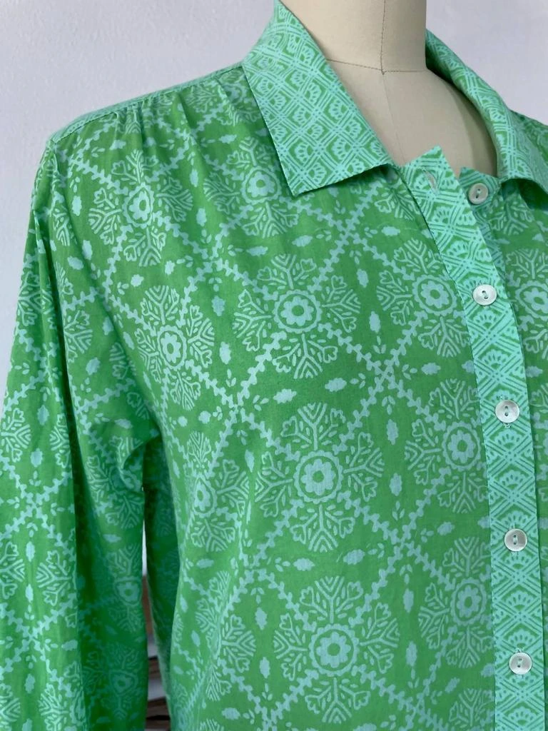 商品Sigrid Olsen|Sigrid Olsen - Garden Print Shirt Dress,价格¥911,第2张图片详细描述