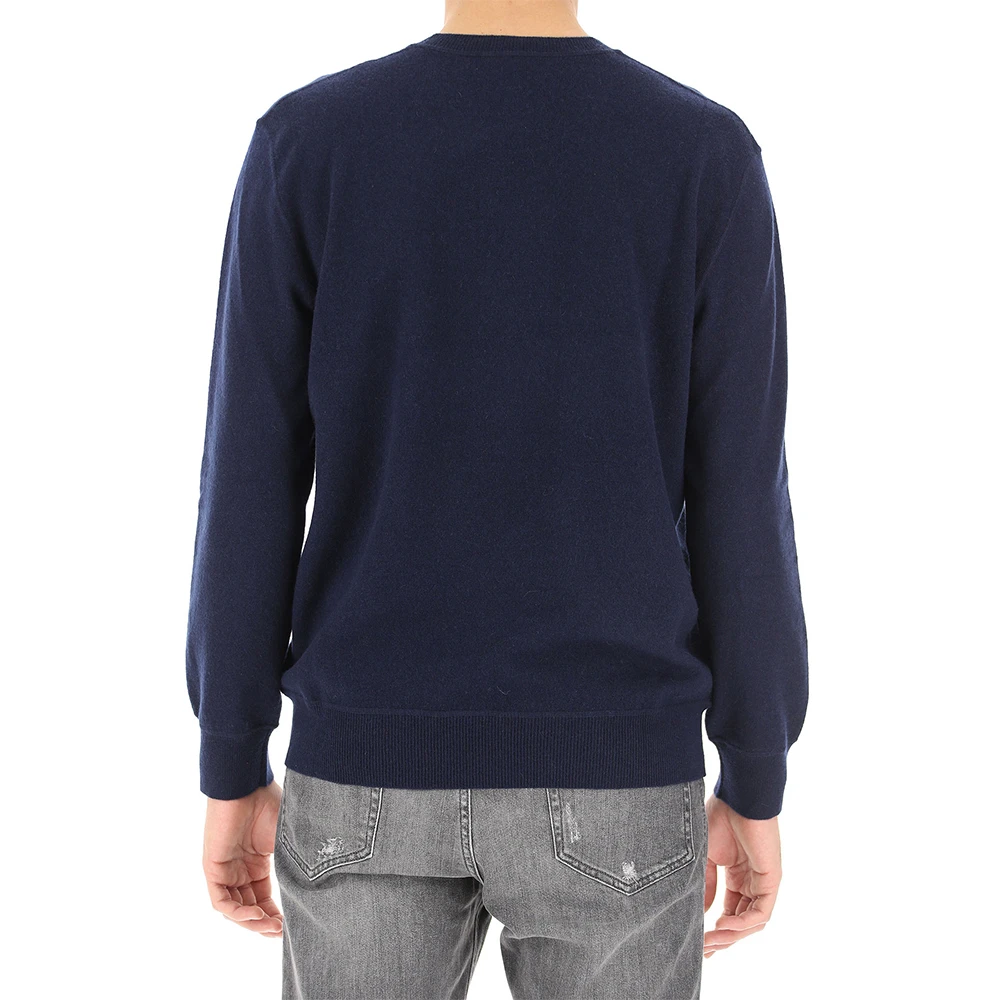 ZEGNA 男士深蓝色羊绒混纺圆领毛衣 VTH10-ZZ110-B09 商品