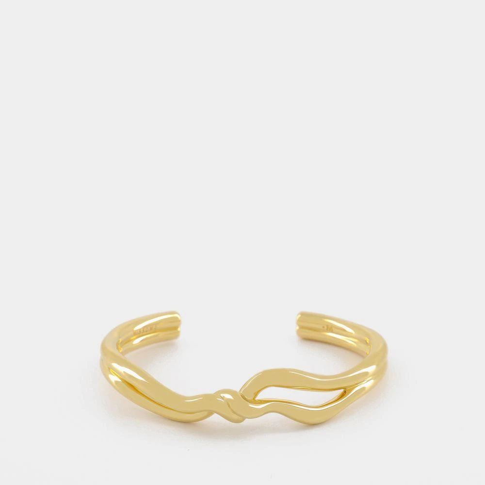 商品Missoma|Double Molton Cuff en plated gold,价格¥852,第1张图片