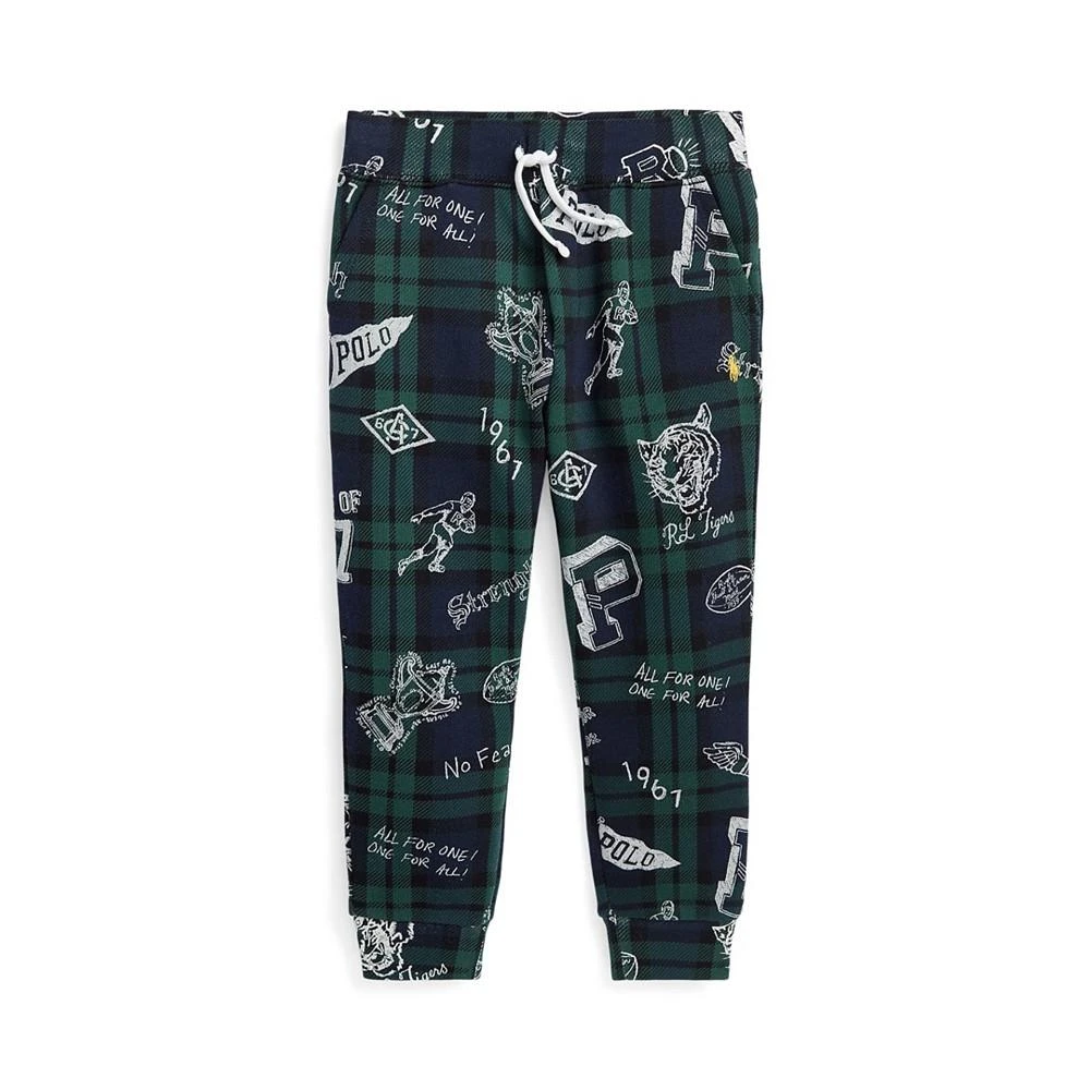 商品Ralph Lauren|Little and Toddler Boys Plaid Fleece Jogger Pants,价格¥326,第4张图片详细描述