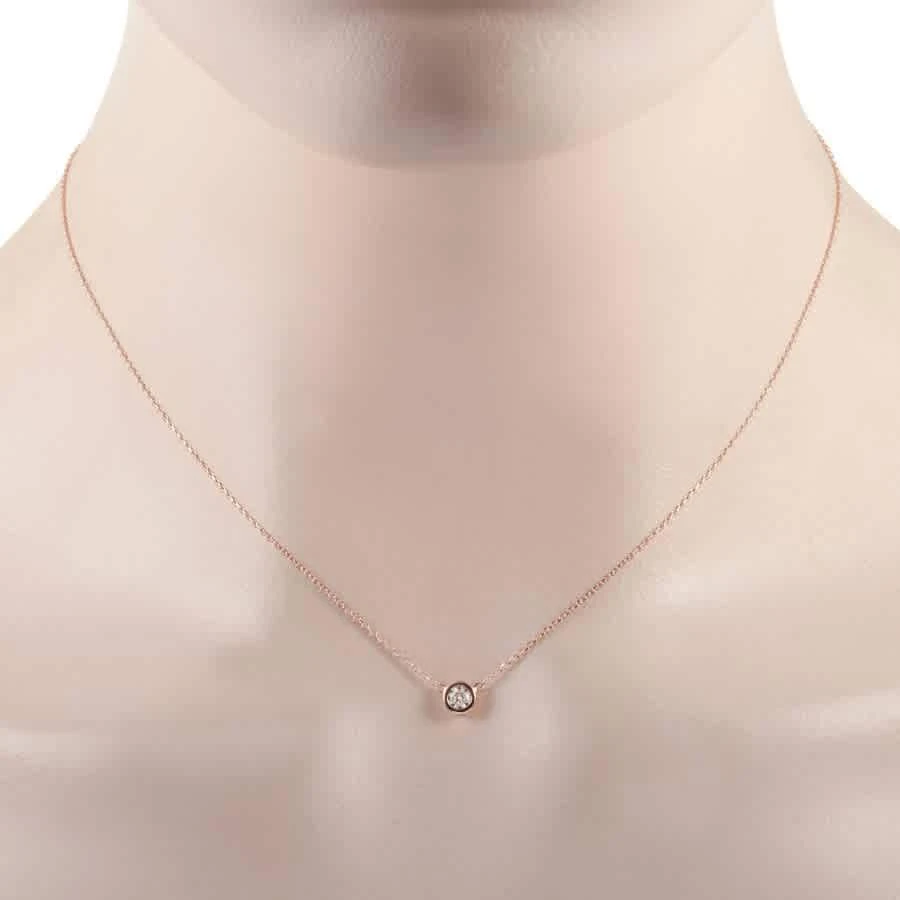 商品LB Exclusive|14K Rose Gold 0.20 ct Diamond Pendant Necklace,价格¥3193,第2张图片详细描述