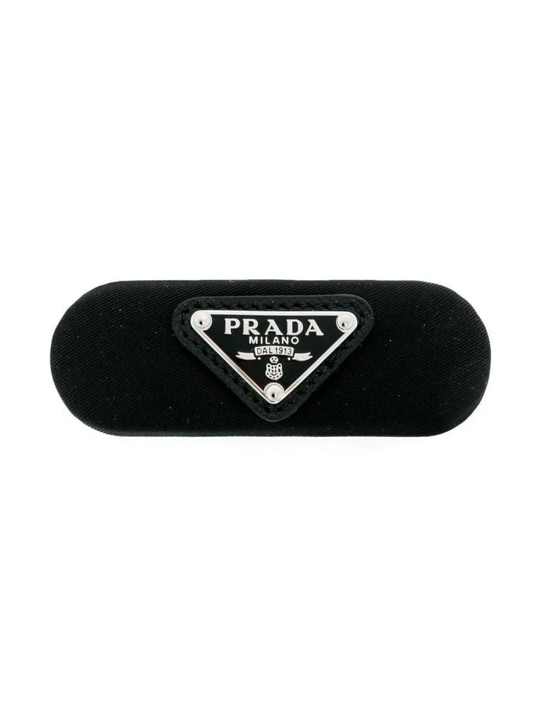 商品Prada|PRADA enamel-logo hair clip,价格¥2272,第1张图片