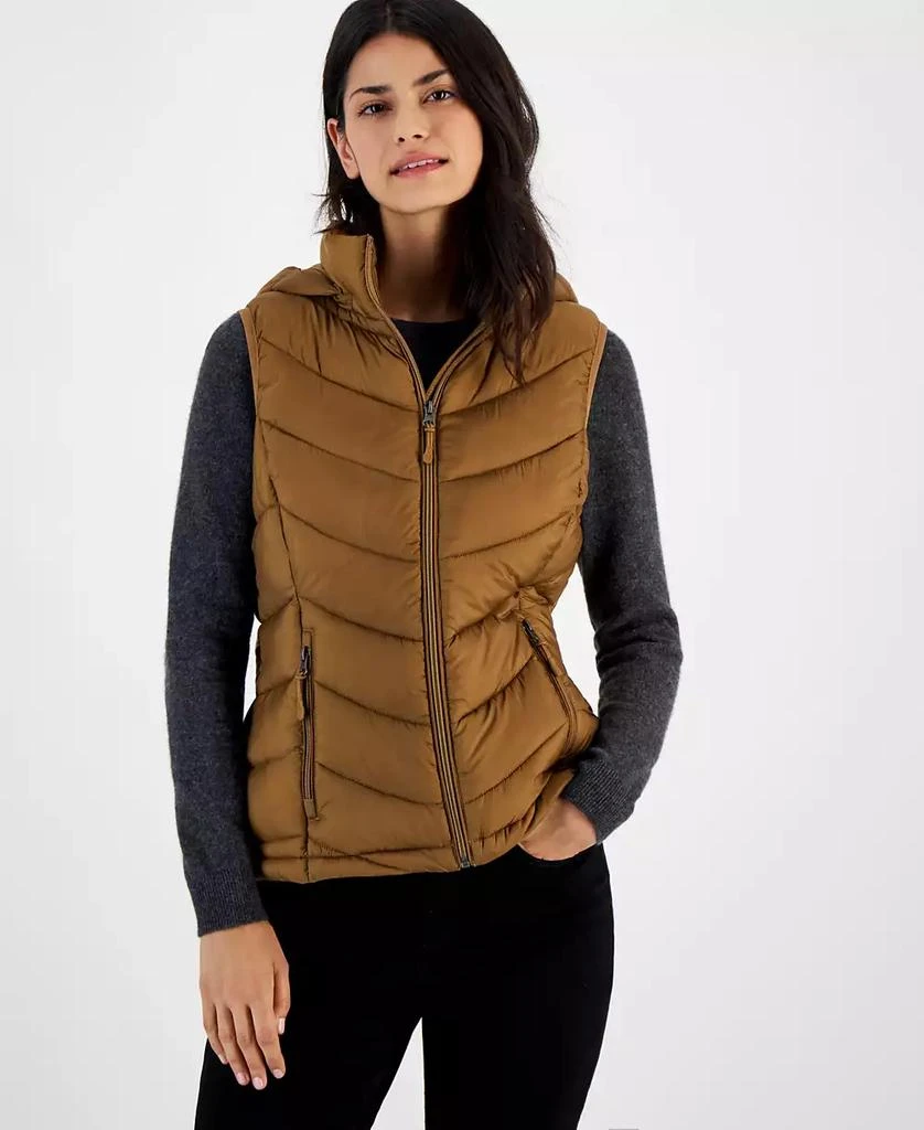 商品Charter Club|Women's Packable Hooded Puffer Vest, Created for Macy's,价格¥159,第3张图片详细描述