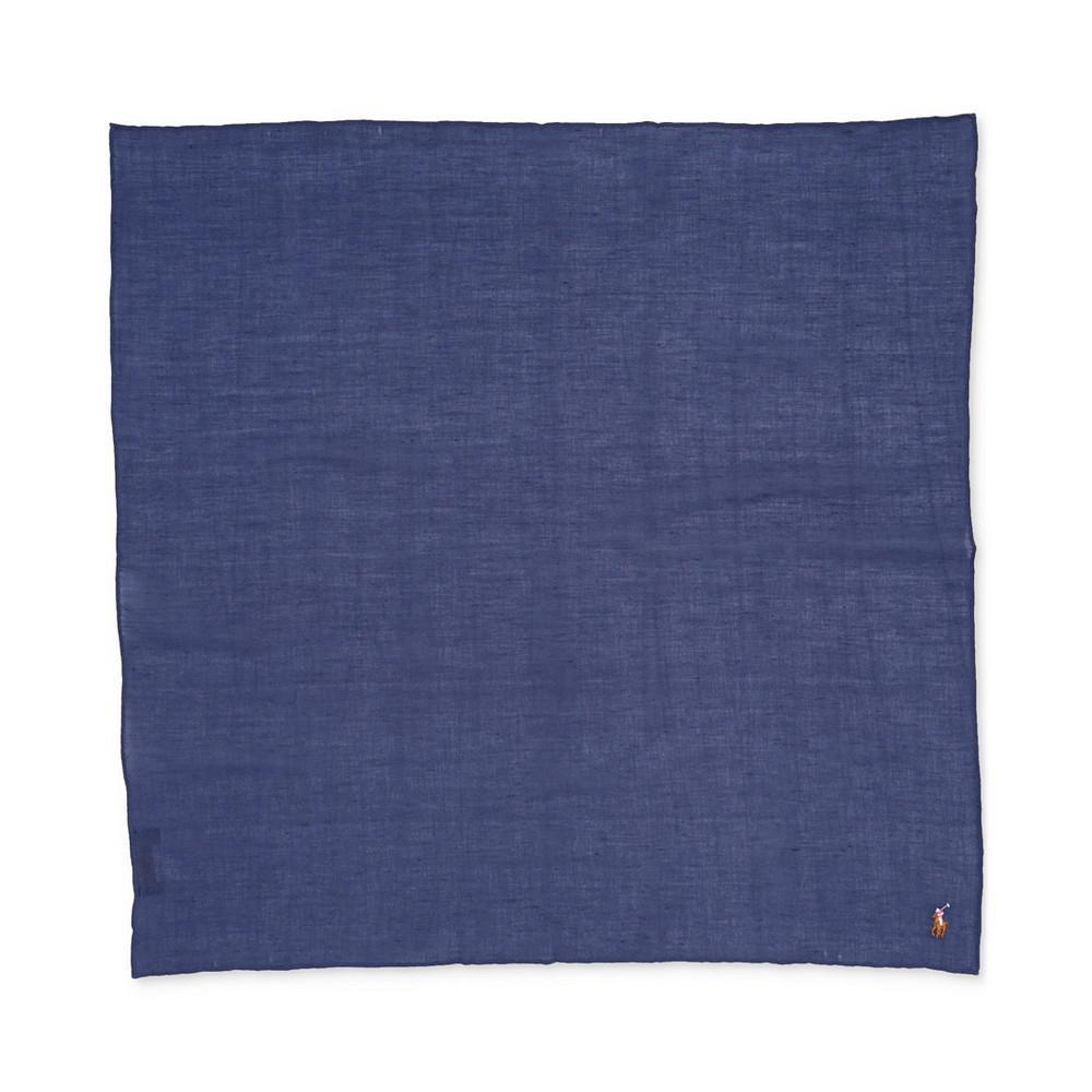 商品Ralph Lauren|Men's Textured Logo-Embroidered 27" Square Scarf,价格¥434,第1张图片
