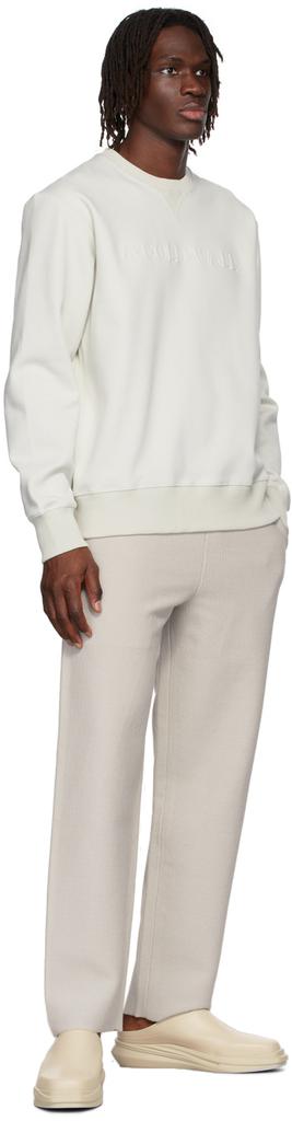 Grey Cotton Sweatshirt商品第4张图片规格展示