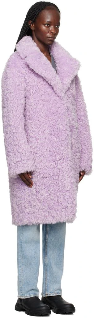 商品STAND STUDIO|Purple Camille Cocoon Faux-Fur Coat,价格¥2274,第2张图片详细描述