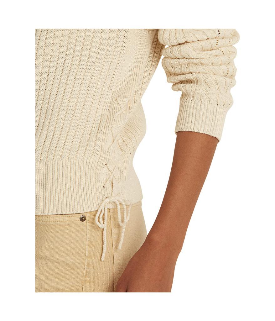 商品Ralph Lauren|Petite Linen-Blend Sweater,价格¥640,第5张图片详细描述