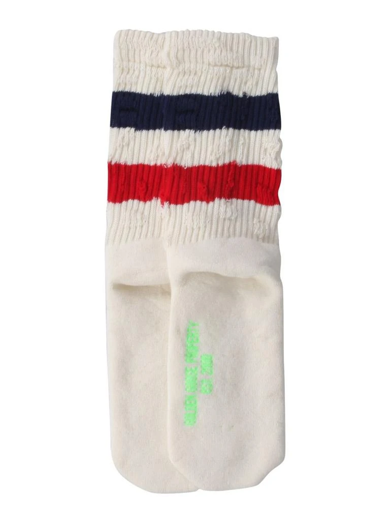 商品Golden Goose|Golden Goose Deluxe Brand Striped Knitted Ankle Socks,价格¥315,第2张图片详细描述