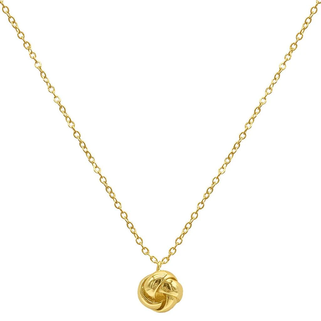 商品ADORNIA|Adornia Knot Pendant Necklace gold,价格¥154,第1张图片
