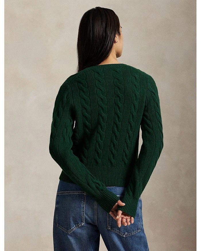商品Ralph Lauren|Cable Knit Wool Cashmere Cardigan,价格¥1964,第3张图片详细描述