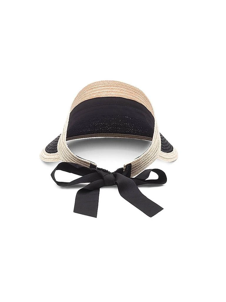 商品Eugenia Kim|Ricky Ribbon-Accented Hemp Visor,价格¥2190,第2张图片详细描述